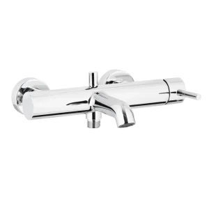 MOZA wall-mounted bath mixer CHROME, BLACK, BRUSHED GOLD